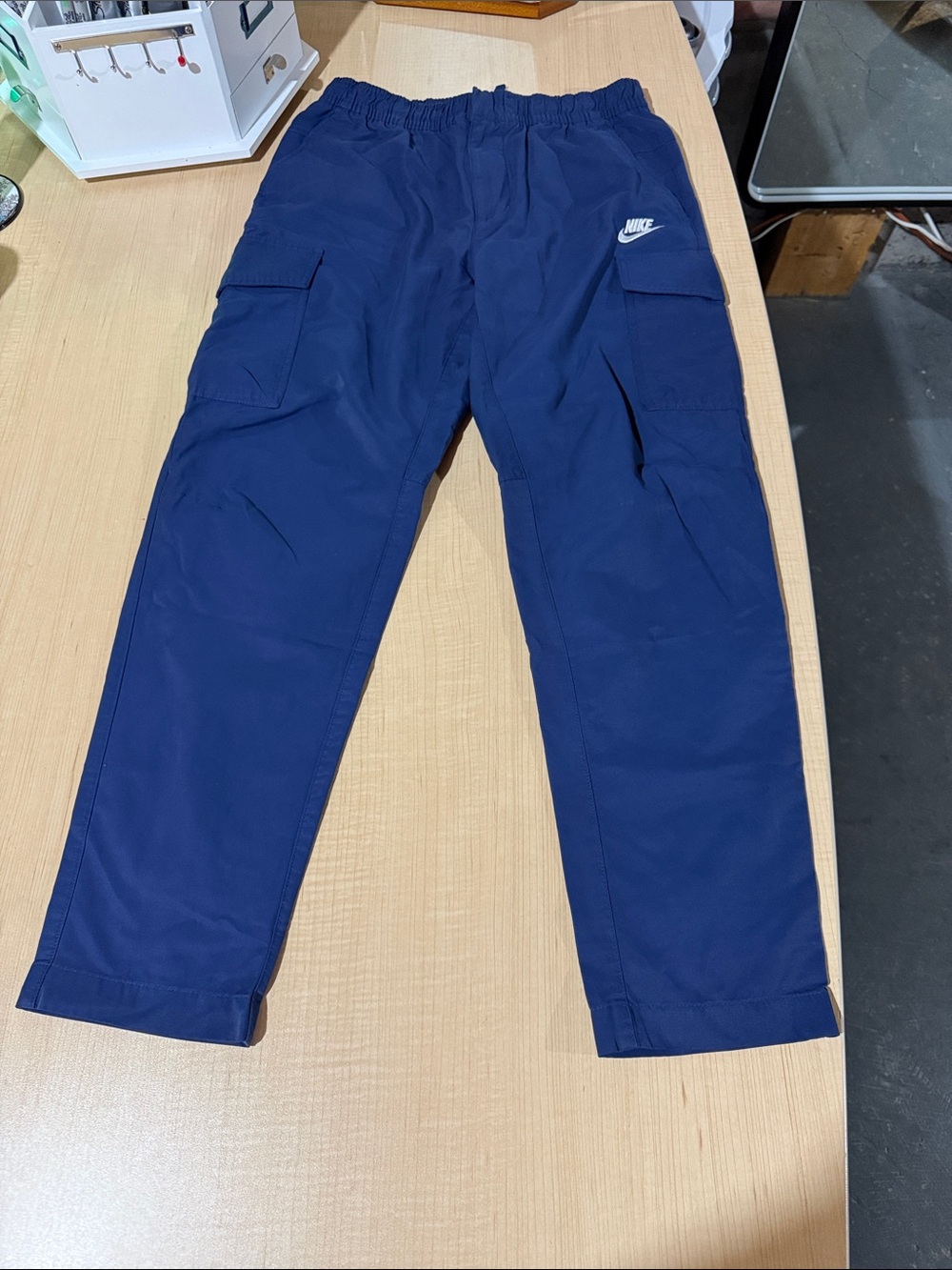 Nike Men’s Deep Blue Cargo Pants with Side Pockets